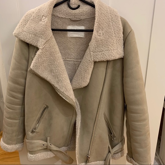 Zara | Jackets & Coats | Zara Aviator Biker Moto Jacket | Poshmark